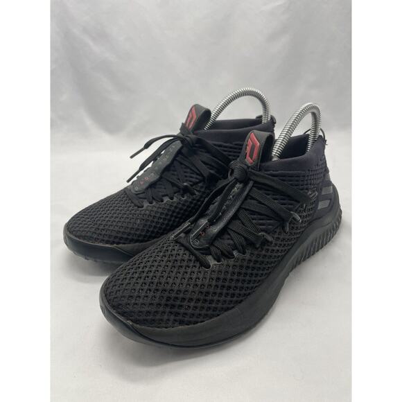 Adidas Dame Lillard 4 Core Basketball Shoes Mens Size 6 Black - Picture 1 of 10